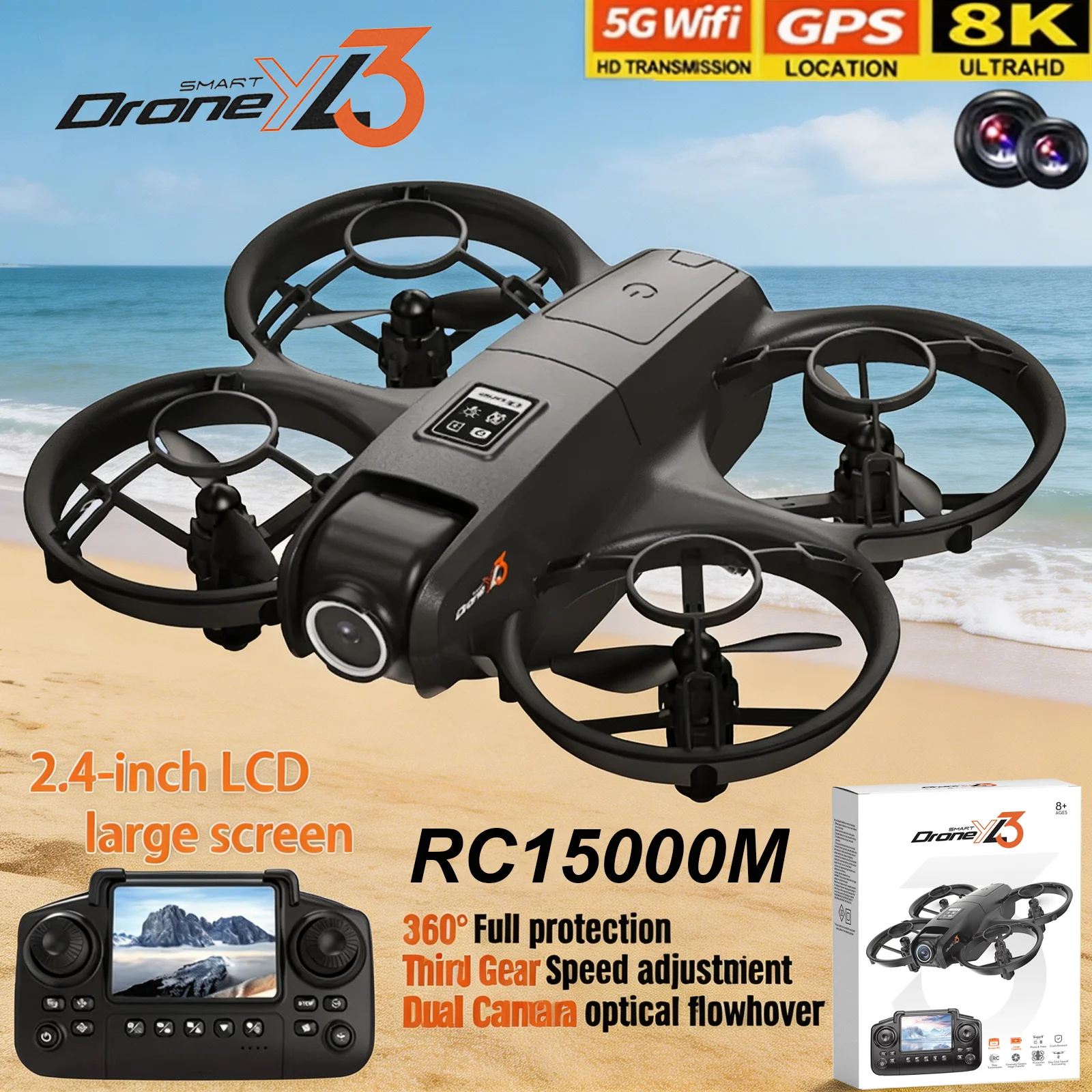 Drone Camera Night Vision - طائرة بدون طيار YL3 RC جديدة