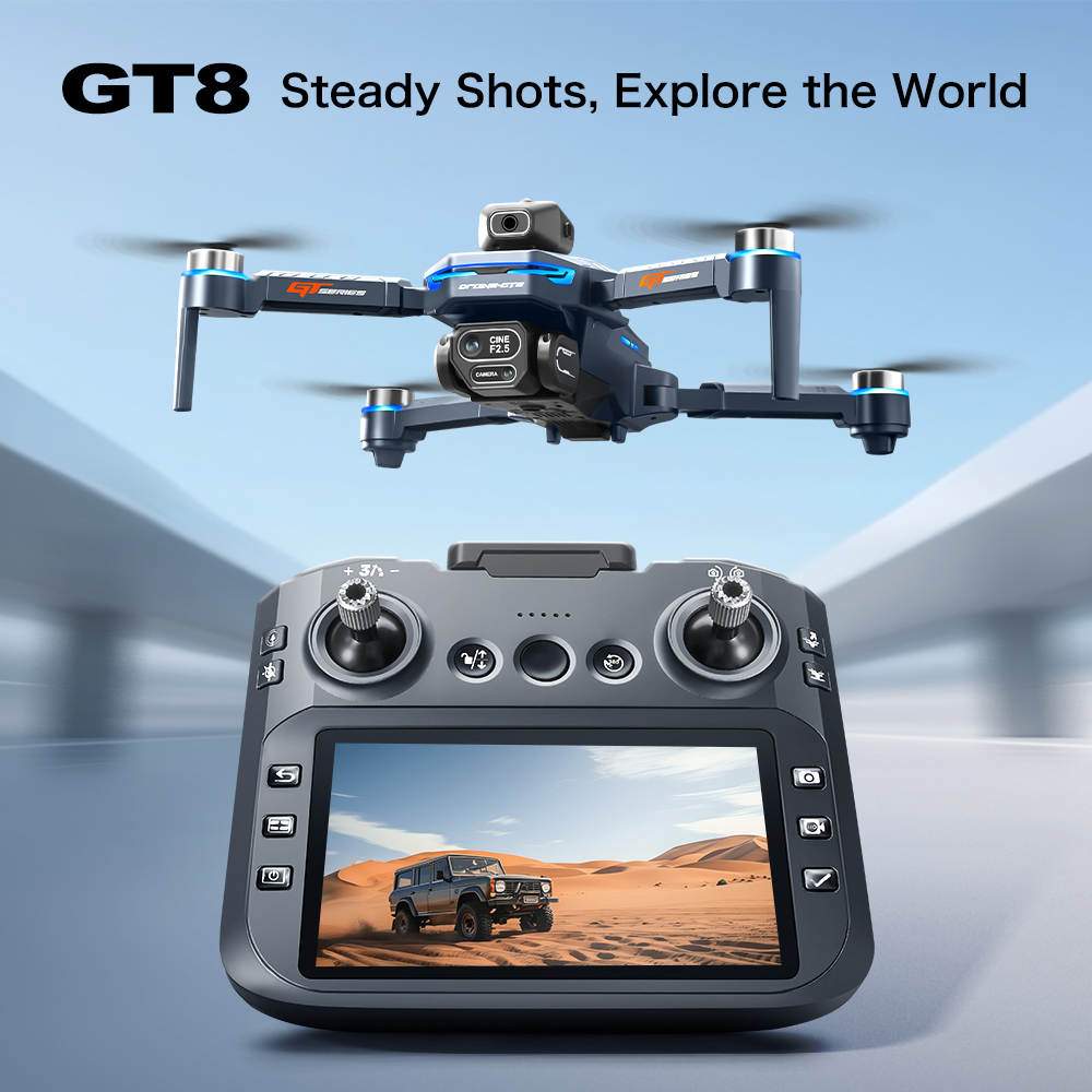 طائرة بدون طيار GT8 ماكس قابلة - مراجعة Drone Camera Night Vision وسعره