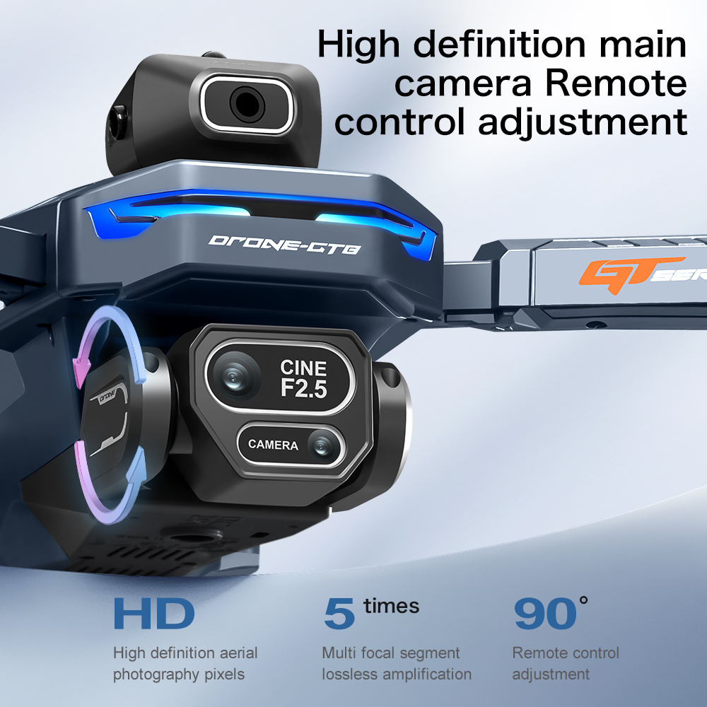 طائرة بدون طيار GT8 HD الجديدة - مراجعة Drone Camera Night Vision وسعره