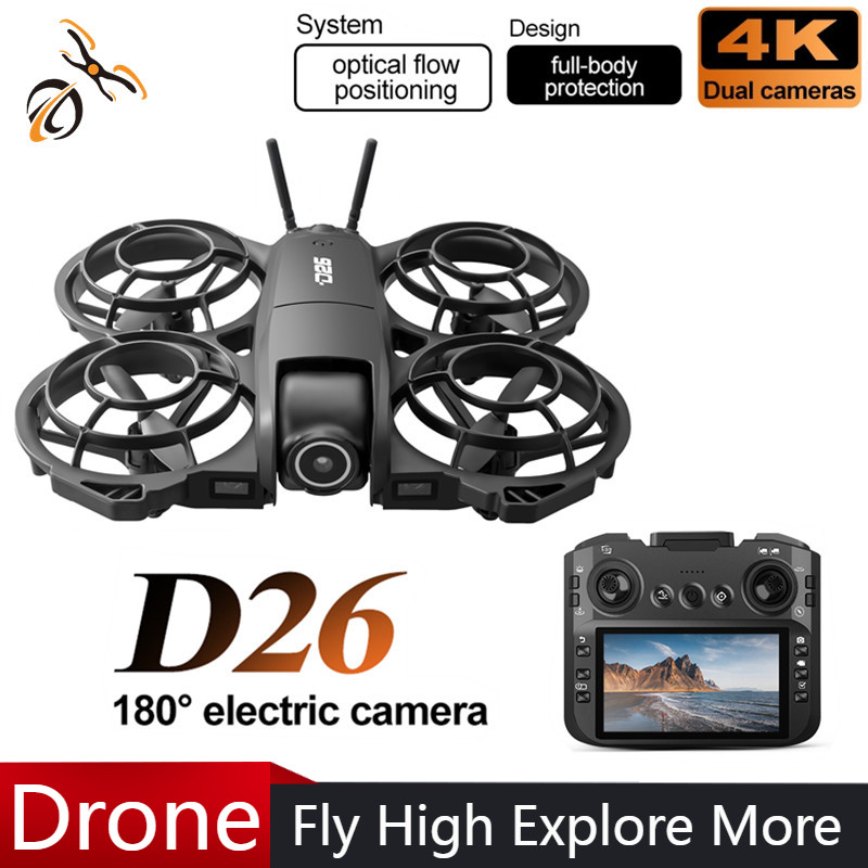 طائرة بدون طيار D26 بدقة 4K لل - مراجعة Drone Camera With Gimbal وسعره