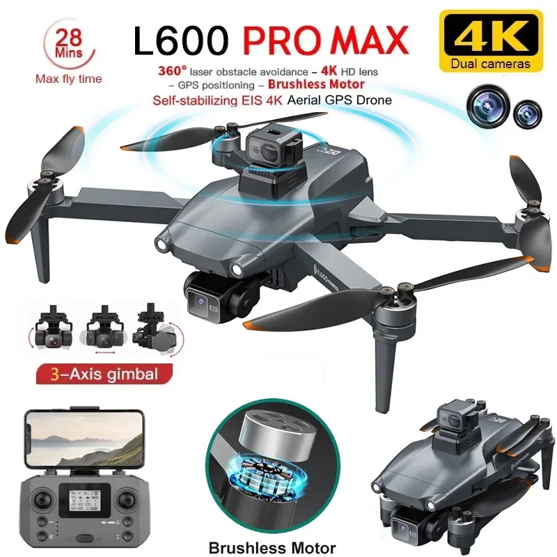 L600 PRO MAX GPS الطائرة بدون  - مراجعة Drone Camera Professional وسعره